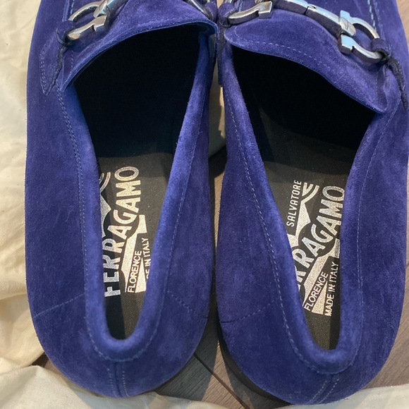 Ferragamo Flori 2 Giancini Suede Loafers - Picture 2 of 7